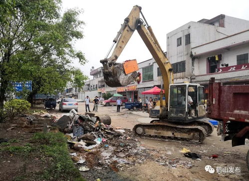 鶴城鎮325國道兩側建筑物全面拆除工作正式啟動